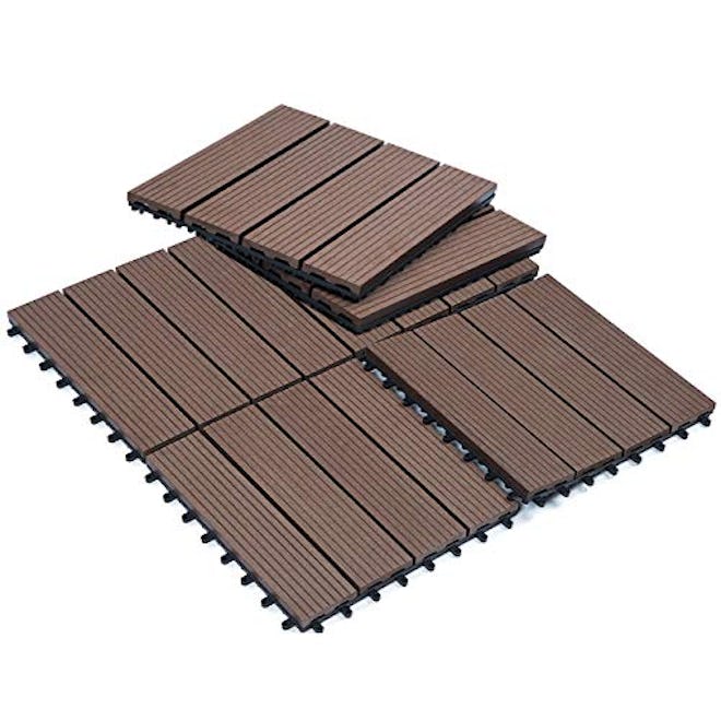 Sunnygalde Interlocking Flooring Tiles, 12-by-12 inch (6-Pack)