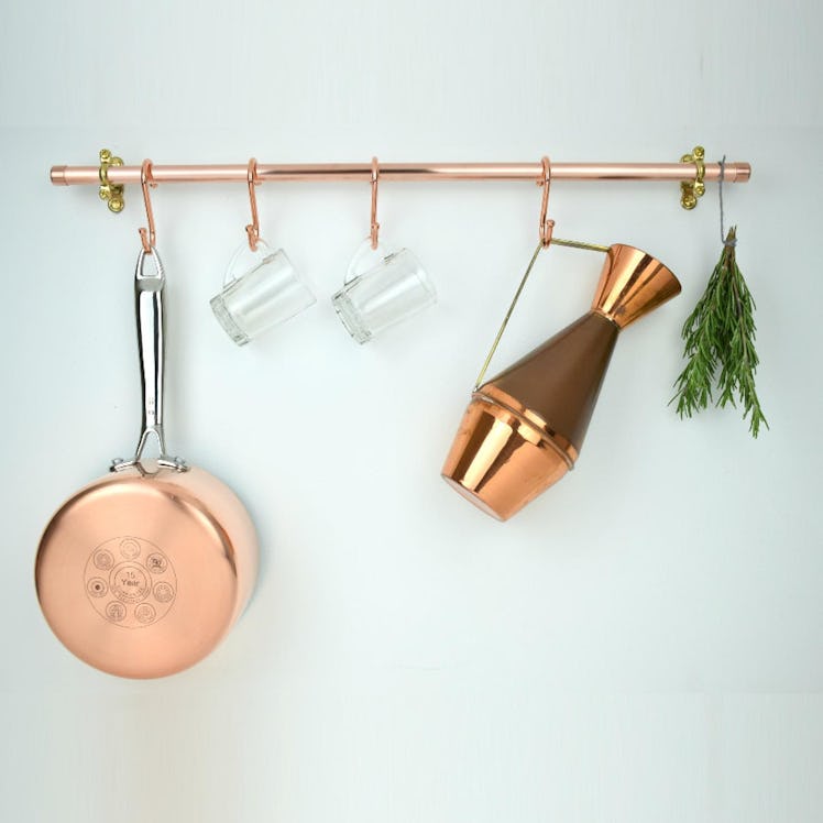 Copper Pot And Pan Rail