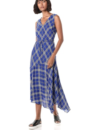 Vince Camuto Highland Plaid Belted Dress