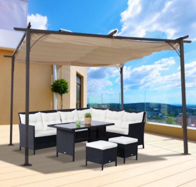 Outsunny Retractable Canopy Cover 