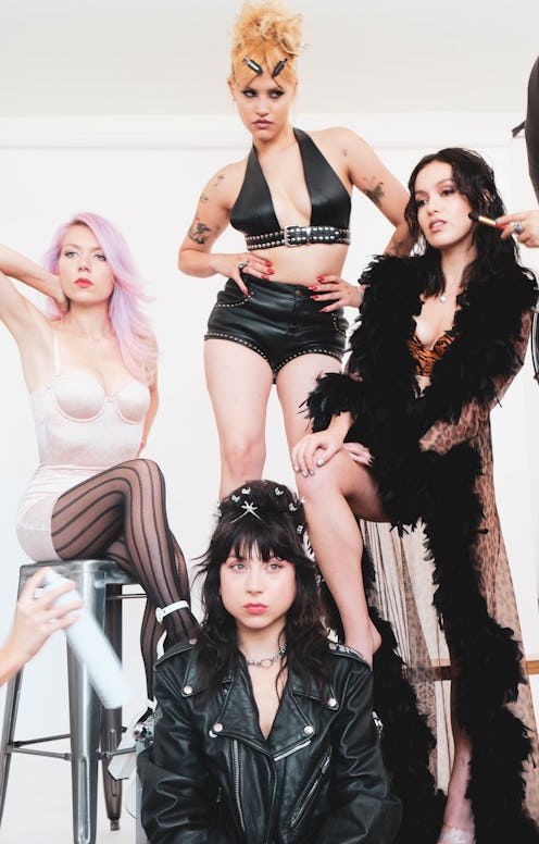 The members of Nasty Cherry pose for a portrait.