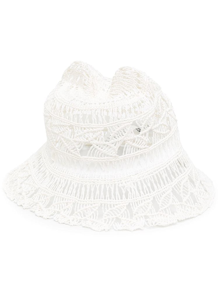 Crochet-Knit Style Bucket Hat