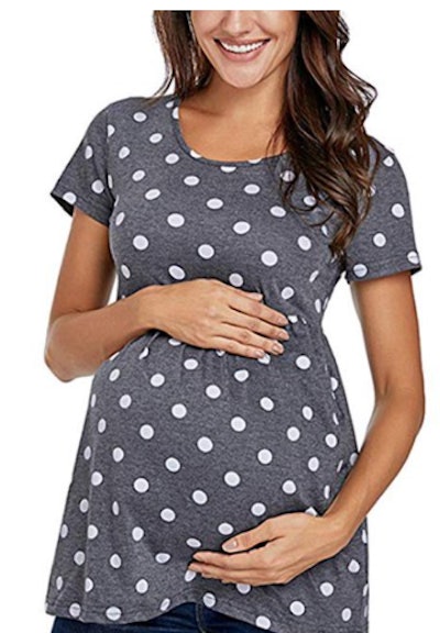 Buy Boohoo Maternity Stripe Nursing Shawl In Grey