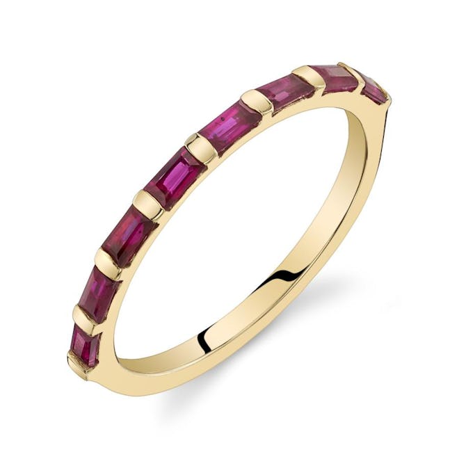 Jewelry Ruby Baguette Ring