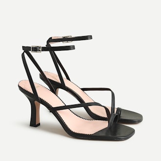 Strappy Toe-Ring Heeled Sandal