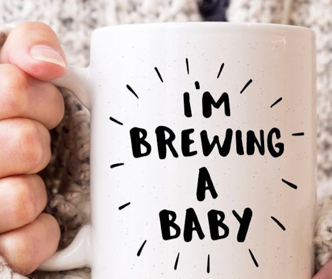  I'm Brewing a Baby mug makes a great Mother's Day pregnancy announcement idea