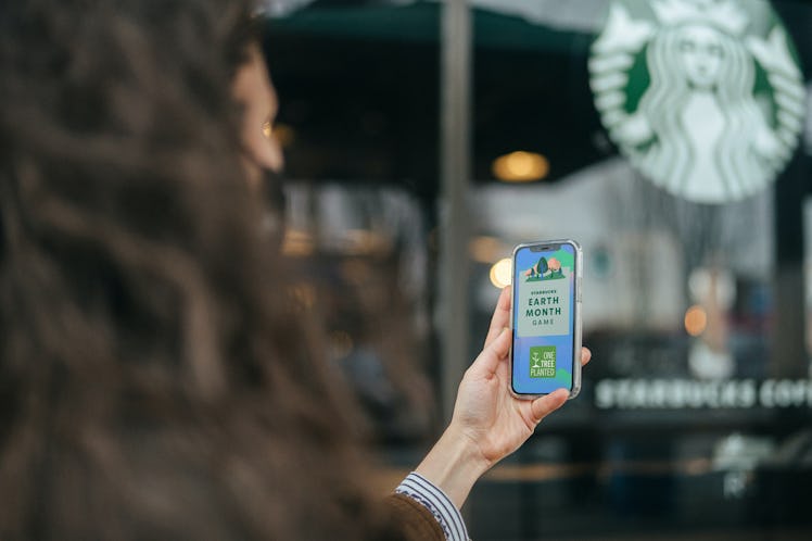 Here's how to get free plays in Starbucks' Earth Month game.