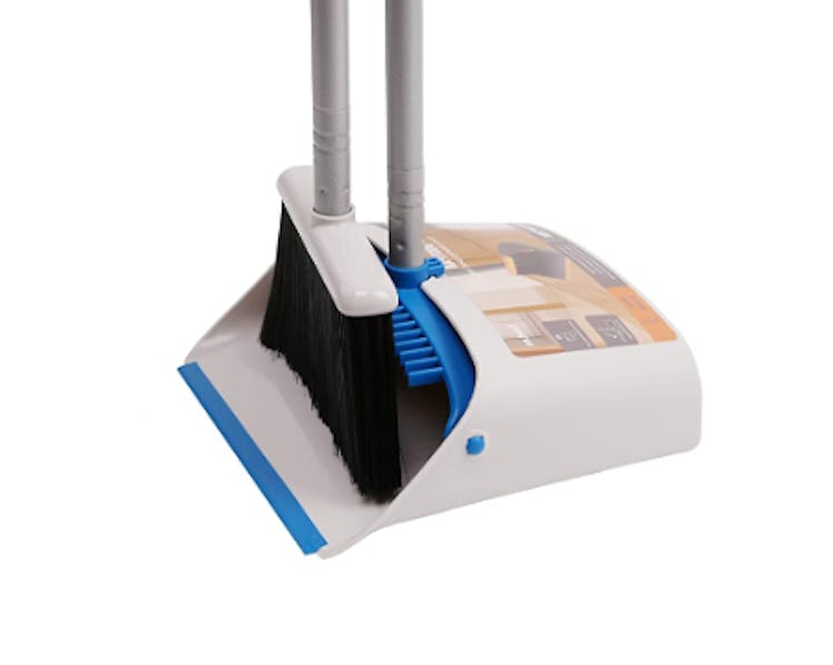 TreeLen Long Handle Broom and Dustpan Set