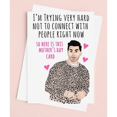 I'm Trying Really Hard Not To Connect David Mother's Day Card