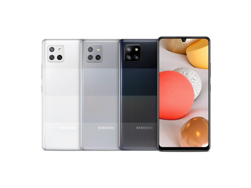 Samsung Galaxy A42 5G phone with triple-lens camera and 60Hz Super AMOLED display