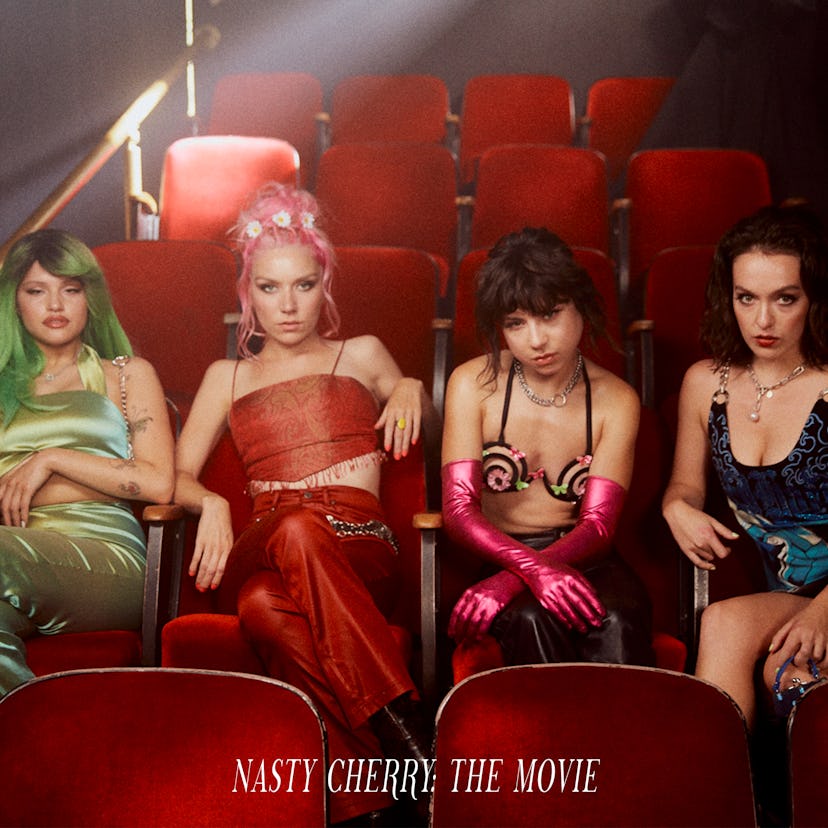 The album cover artwork for Nasty Cherry's 'Nasty Cherry: The Movie.'