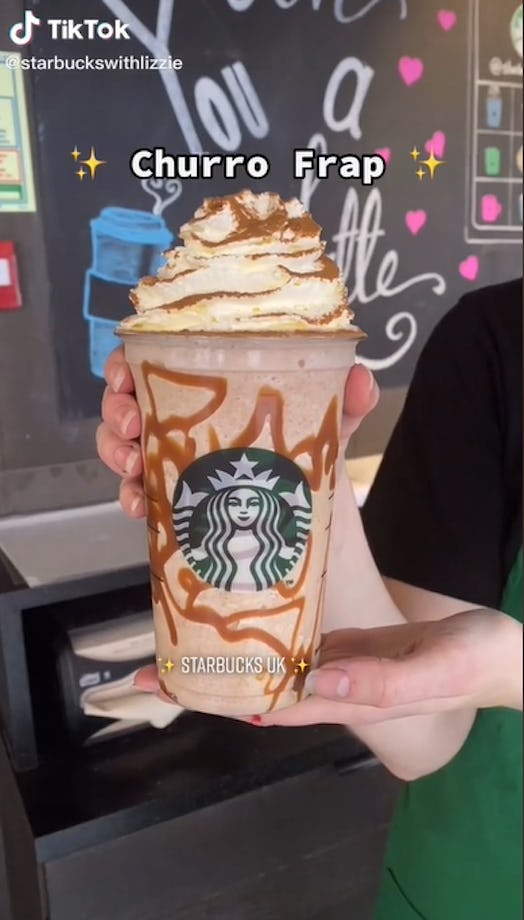 These TikTok Starbucks drinks from baristas include a Churro Sip.