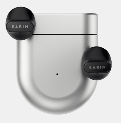 This set of Earin A-3 headphones comes in a silver carrying case and make a great Mother's Day gift ...