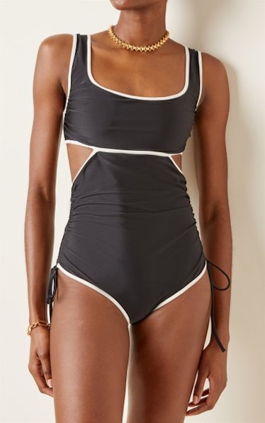 Excursionist Ruched Cutout One-Piece Swimsuit