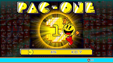 pac-man 99 victory screen pac one pac-one