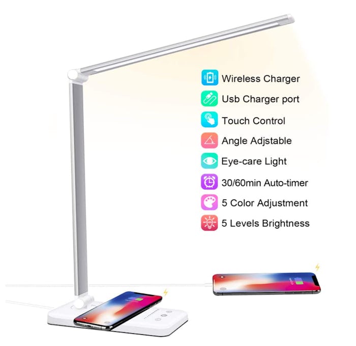 JOSTIC LED Desk Lamp with Wireless Charger