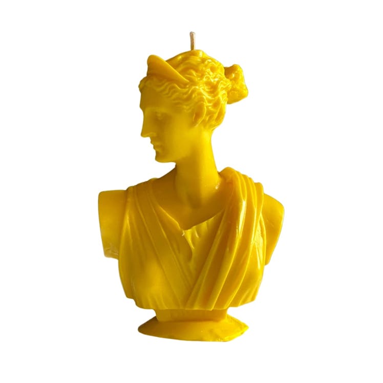 Artemis Bust Candle - Classic Yellow