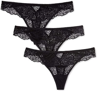 Iris & Lilly Women's Lace Thong Panties (3-Pack)