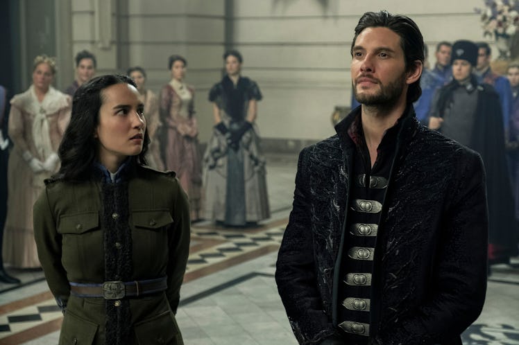 JESSIE MEI LI as ALINA STARKOV and BEN BARNES as THE DARKLING / GENERAL KIRIGAN in SHADOW AND BONE