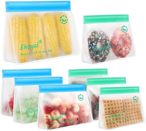 Ehoyal Reusable Food Storage Bags (8-Pack)