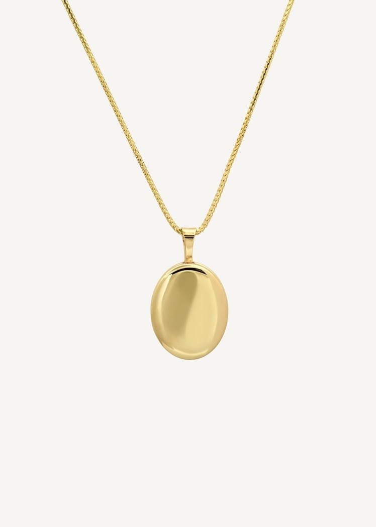 Maison Gold Oval Locket Necklace