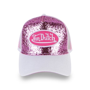 Light Pink Glitter Trucker Hat