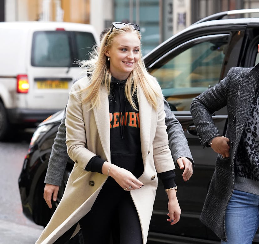 Joe Jonas and Sophie Turner seen shopping on January 30, 2020 in London, England.