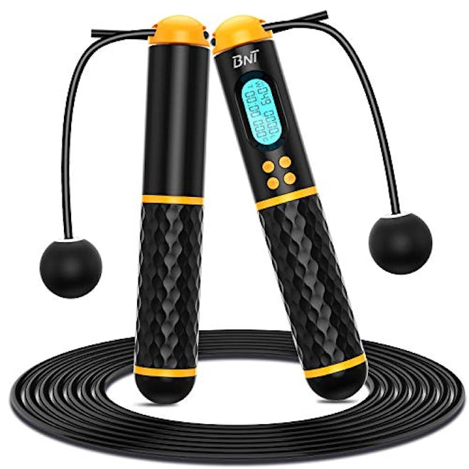 BNT Jump Rope, Speed Skipping Rope with Calorie Counte
