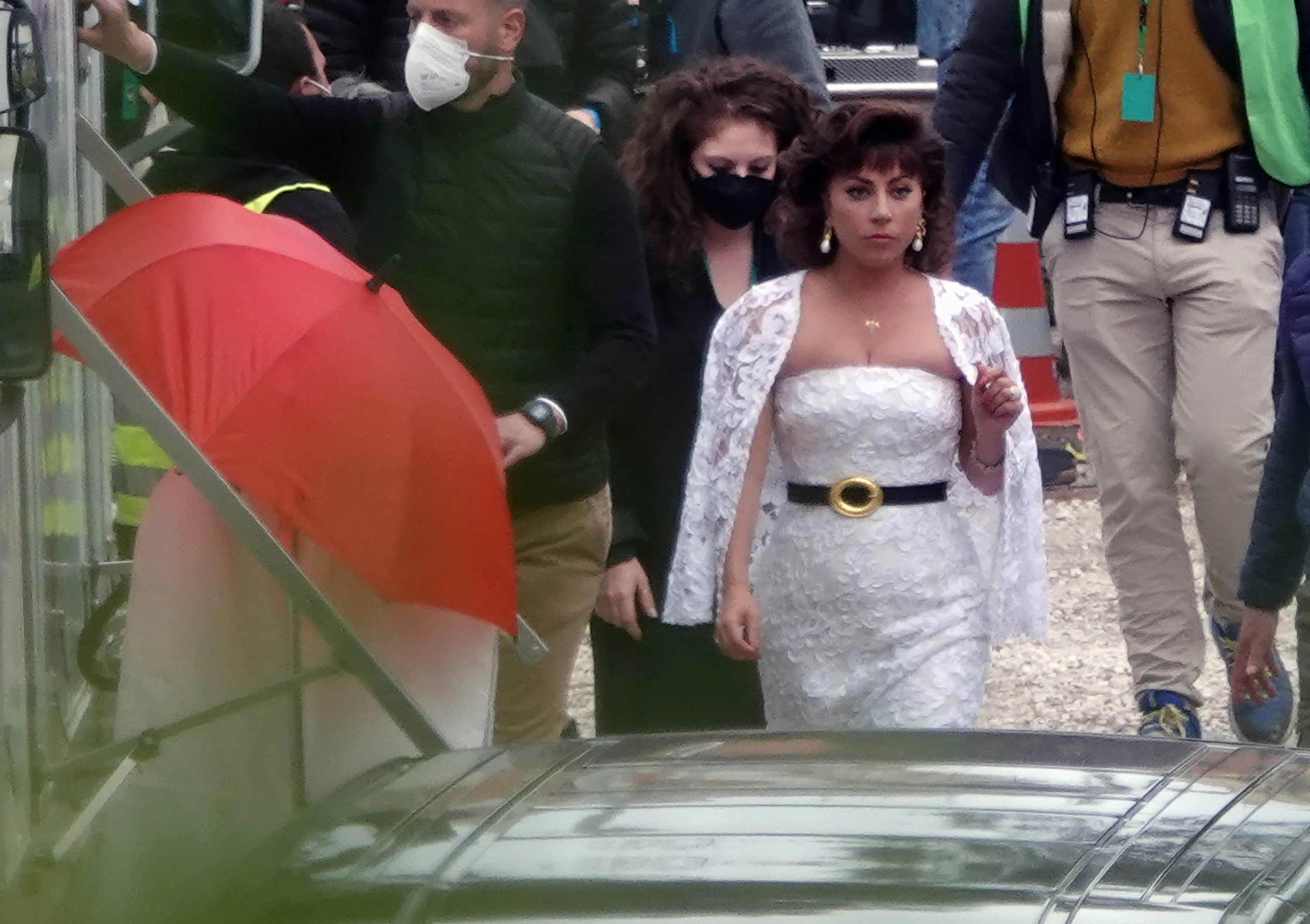 Behold: Lady Gaga's Wedding Dress From House of Gucci