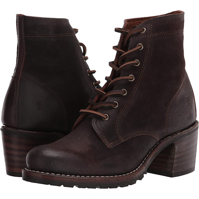 Frye Sabrina Lace-Up Combat Boots