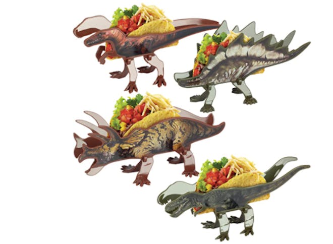 Funwares Dinosaur Taco Holder Set (4-Pack)