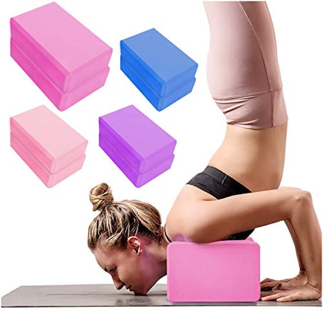 YHmall 2 Pack Yoga Blocks High Density EVA Foam Brick 