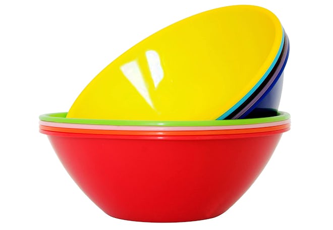 Youngever Plastic Mixing And Serving Bowls (9 Pieces) 