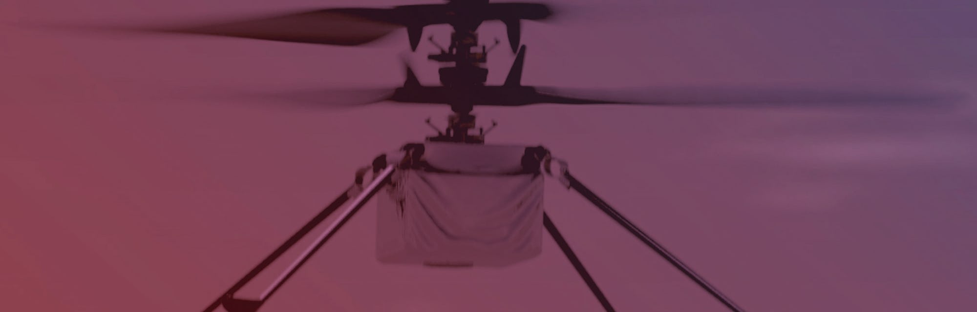 An artist's rendering of the Ingenuity Mars helicopter.