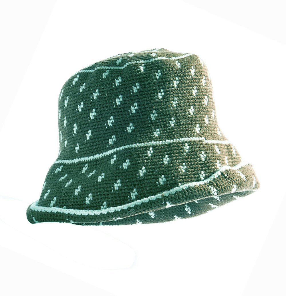 Bucket Hat Copyright in green – Stüssy