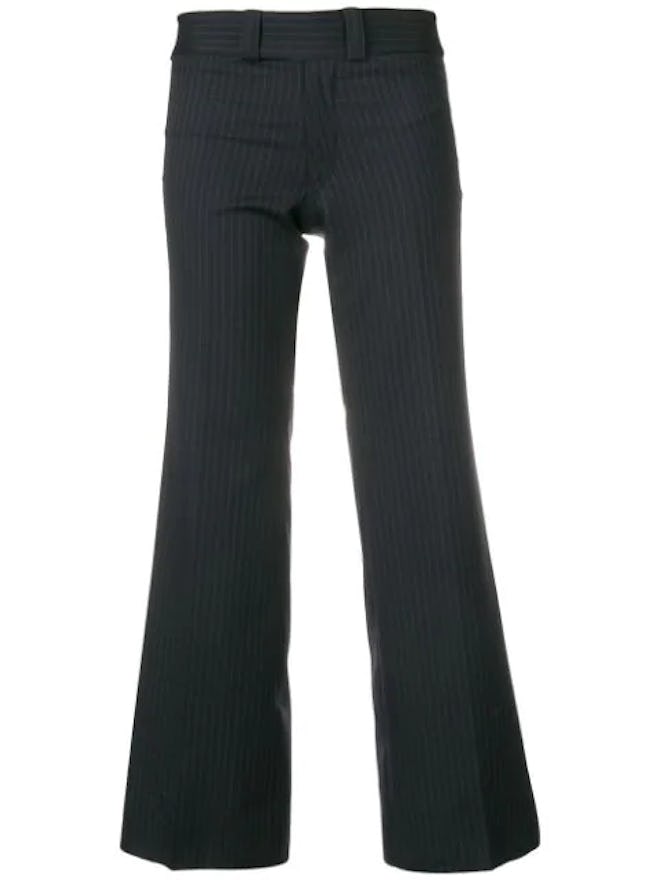 Cropped Pinstripe Trousers
