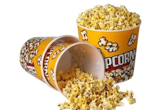 Retro Style Plastic Popcorn Containers (3 Pieces) 