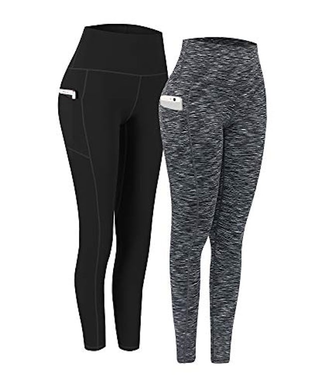 Fengbay 2 Pack High Waist Yoga Pants