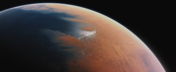 image of mars as it might have looked when it had liquid water