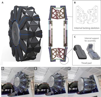 wheel transformation scientific diagram