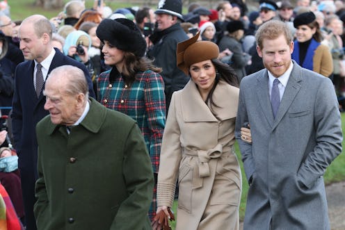 Prince Philip, Meghan Markle and Prince Harry attend Christmas Day Church service at Church of St Ma...