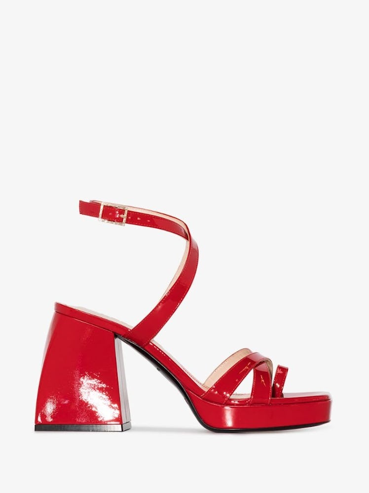 Red Bulla Siler 85 Patent Leather Sandals