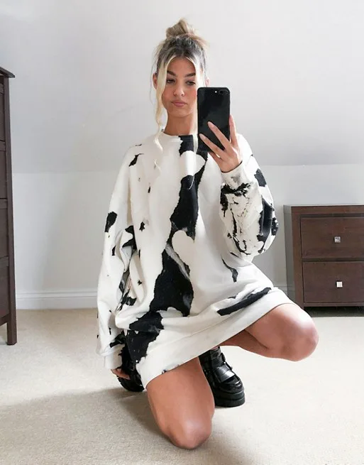 Air Layer Sweatshirt Dress