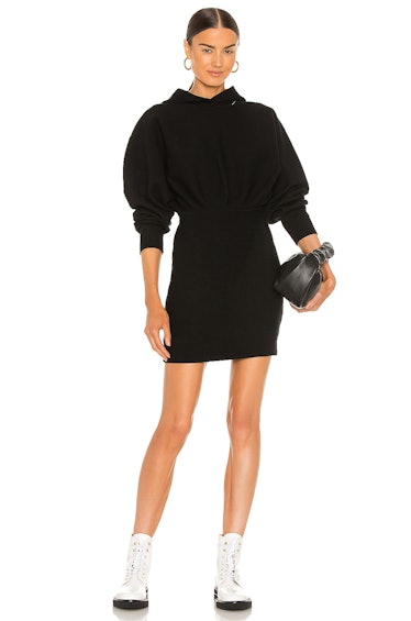 Tailored Knit Hoodie Dress