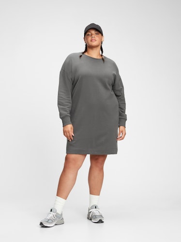 Fleece Sweatshirt Dress