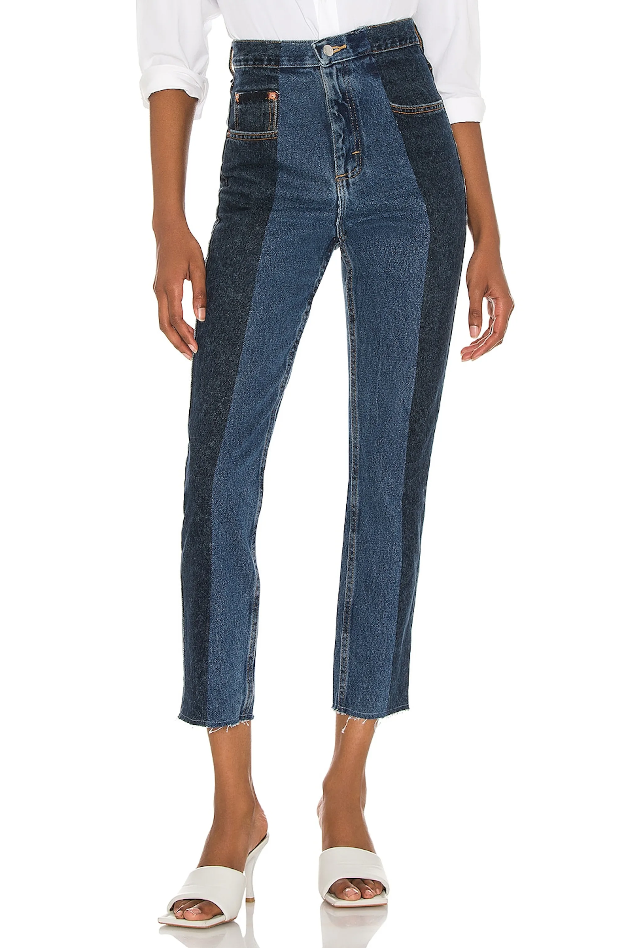 Two Color Jeans The Best Two-Toned Fashion Pieces To Shop For Spring