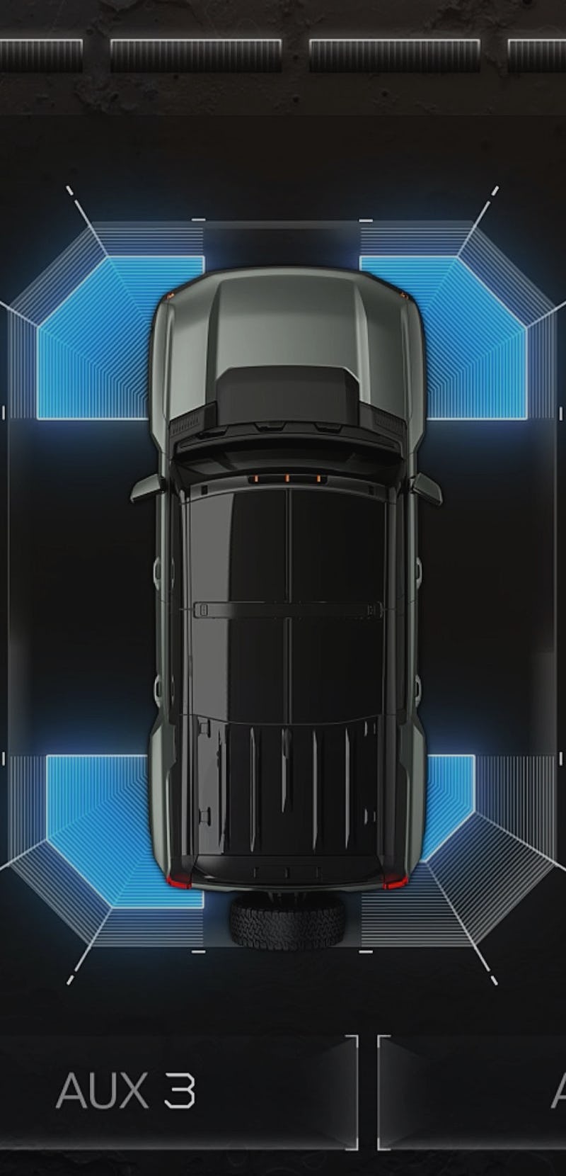 The Perception Hummer SUV UI design