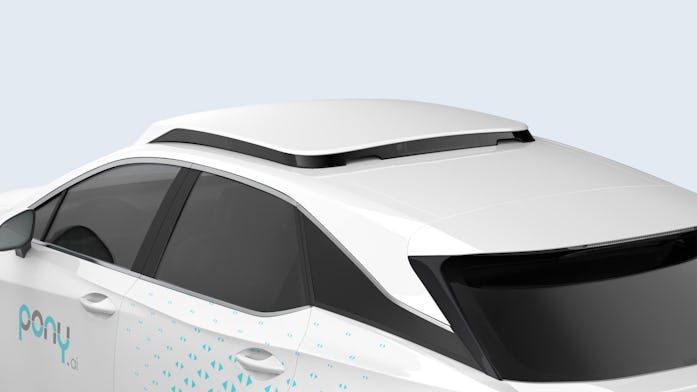 Pony.ai is slimming down the sensors on its self-driving cars.