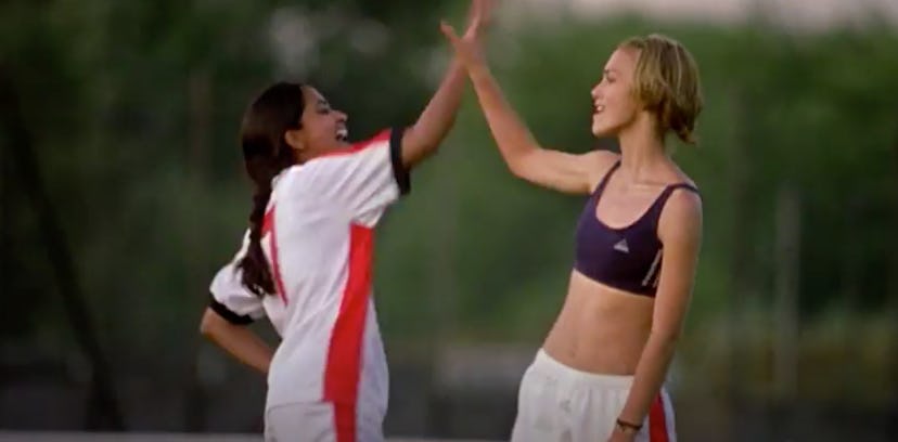 Kiera Knightley stars in the 2003 film, 'Bend It Like Beckham.'