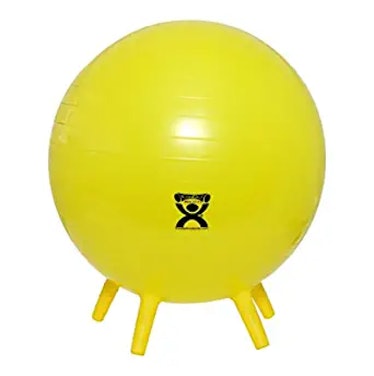 CanDo Inflatable Exercise Ball With Stability Feet 